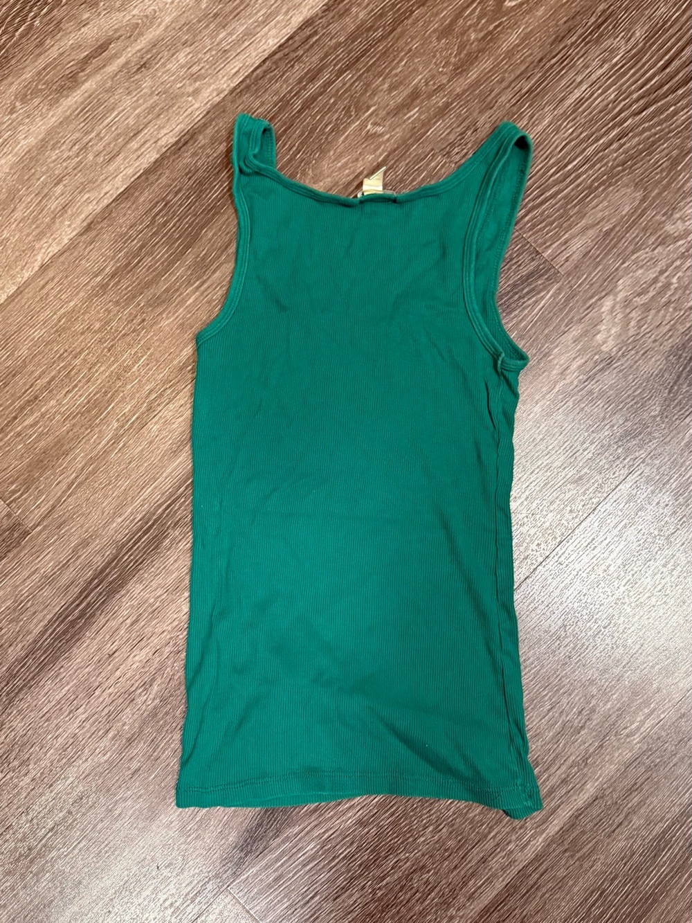 Ambiance Green Ribbed Tank Top - Picture 4 of 4